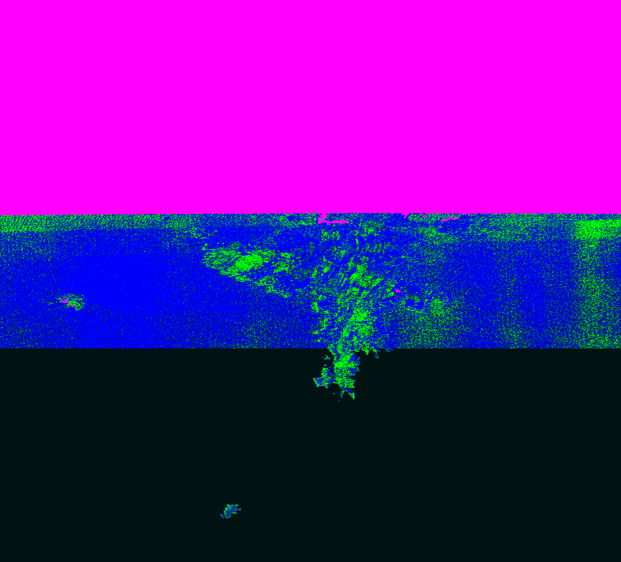 SRTM3 Shetland terrain compared with Ordnance Survey Terrain 50 data